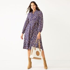 Nine West Midi Shirt Dress size XL